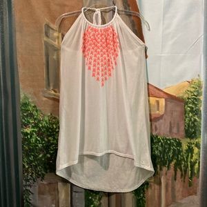 OP halter swimsuit cover up with skulls